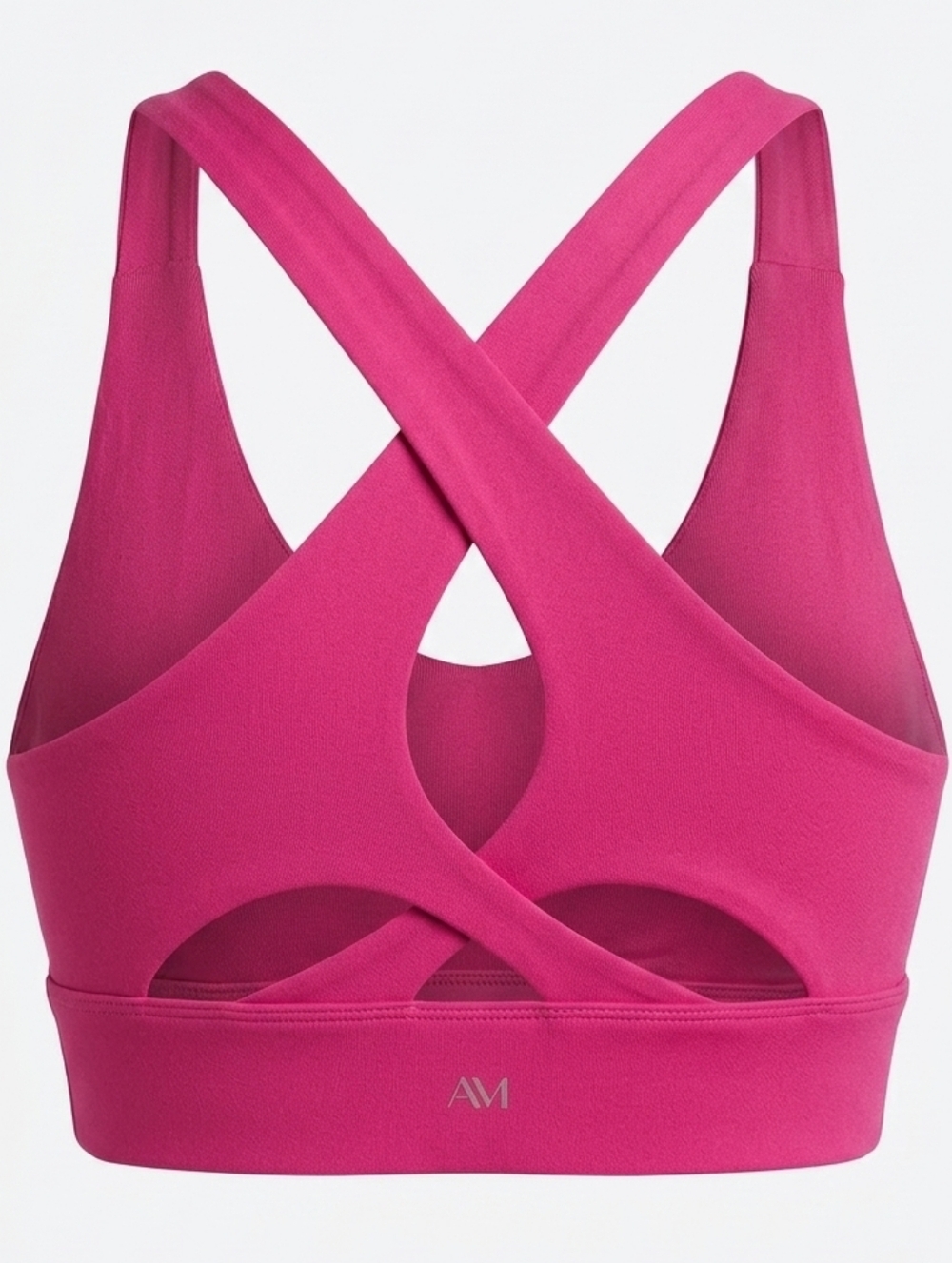 Adore Me Crisscross Back Sports Bra in Magenta Pink